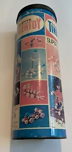 Vintage Tinker Toy Building Set No. 146 SUPER TRANSIT TINKERTOY CAN - Picture 1 of 4