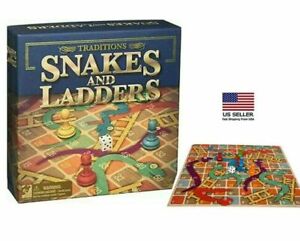 Traditions Snakes & Ladders Classic Ancient Indian Board Game NEW SEALED!