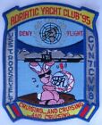 ADRIATIC YACHT CLUB '95, 5 1/2" PATCH w/ PINK RABBIT, USS T. ROOSEVELT 1995