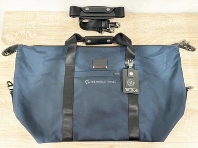 Brand New Tumi Travel Satchel Double FXT Ballistic Duffle Bags Navy Blue Large - Image 1 of 4
