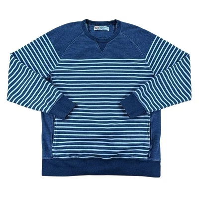 Sudadera Pullover Levis Para Hombre XL Ajuste Estándar Jaspeado Azul Blanco Rayas Foto 1 de 4