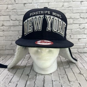 New York Yankees Pinstripe Bowl New Era 9fifty SnapBack S/M With Ear Warmers - Picture 1 of 12