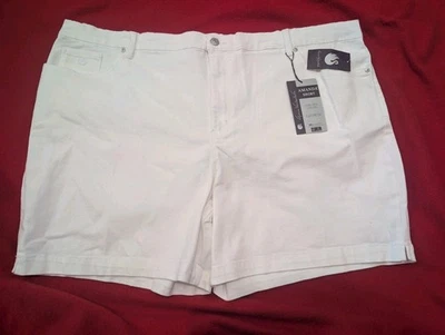 NUEVO Pantalones Cortos Gloria Vanderbilt Amanda Adelgazantes Elastizados Blancos Para Mujer 24W - Imagen 1 de 4