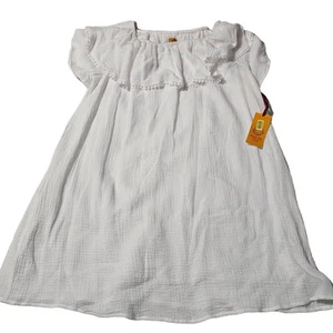 Rubino Rd. Abito donna bianco 2X maglione manica corta 100% cotone - Foto 1 di 13