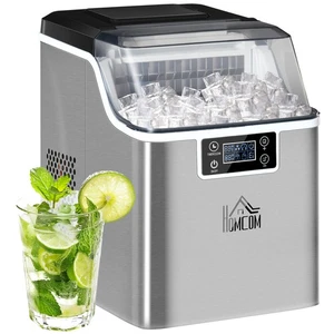 HOMCOM Ice Maker Machine Counter Top Ice Cube Maker for Home 20kg in 24 Hrs - Picture 1 of 11