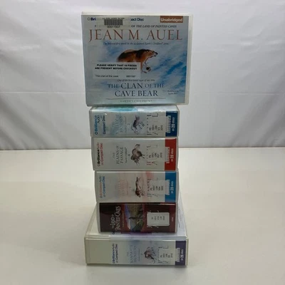 Earths Children Series 1-6 by Jean Auel EX-LIBRARY CD Unabridged Audiobook Lot - Image 1 of 4