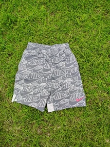 Nike Dry Shorts Athletic Gym Training All Over Print Grey Boys Youth L 12 - Picture 1 of 7