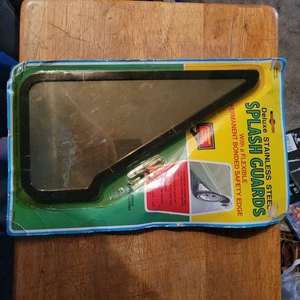 NOS 1960's 1970's Exterior Accessory Stainless Rear Splash Guard Pair - Picture 1 of 7