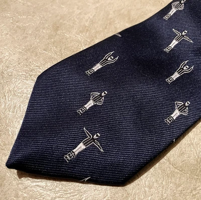Vintage CHIPP of New Haven Football Referees Sports Fun Tie Preppy Ivy League - Image 1 of 4