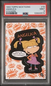1993 Topps Nicktoons Sticker No.10 ANGELICA PSA 9 - Bild 1 von 3