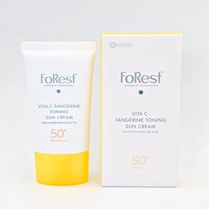 [DEDO VERDE] Crema solar tonificante Forest Vita C-mandarina FPS50+ PA++++ 50 ml - Imagen 1 de 9