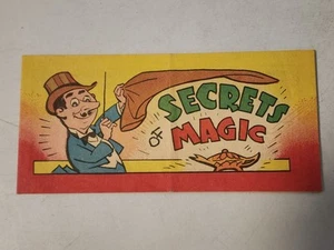 Secrets of Magic 1957 Wisco Vital Publications Werbegeschenk Mini Comic - Bild 1 von 2