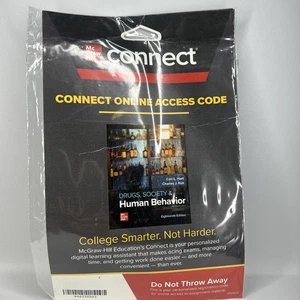Connect Access Code for Drugs, Society, and Human Behavior, 18th Edition SEALED - Picture 1 of 2