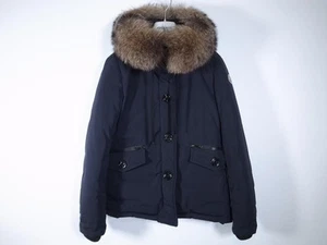 Moncler Malus Down Jacket Navy Blue Puffer Coat Size 00 Lightweight Winter - Picture 1 of 10