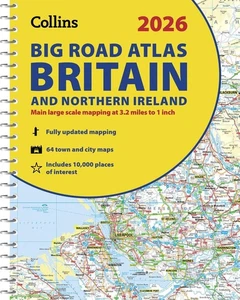 2026 Collins Big Road Atlas Britain and Northern Ireland: Clear and Detailed Map - Picture 1 of 1
