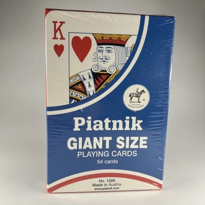 Cartas de baralho Piatnik enorme gigante tamanho 54 nº 1399 Áustria - SELADAS e NOVO EM FOLHA! - Imagem 1 de 4