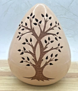 Dulio Jimenez Pottery Egg Luminary Vase Nicaragua Lebensbaum Handarbeit Keramik - Bild 1 von 14