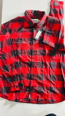 New Alpine Design men's XL plaid flannel shirt red/black - Image 1 of 4