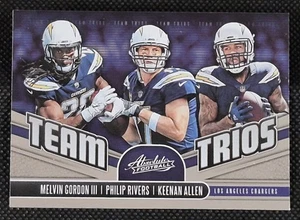2020 Panini Absolute Keenan Allen Philip Rivers Melvin Gordon Team Trios #TTCH - Picture 1 of 6