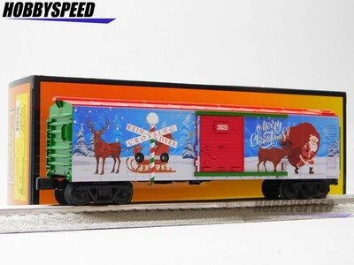 MTH RAILKING CHRISTMAS BOXCAR W/BLINKING LEDs 2025 santa reindeer 30-71233 NEW - Image 1 of 4