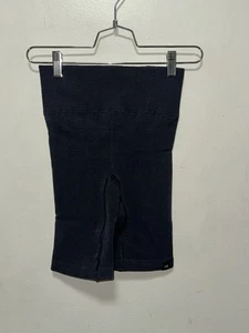 Tracksmith Fells Short Tights Ribbed Navy Size Medium Womens Biker Shorts - Picture 1 of 5