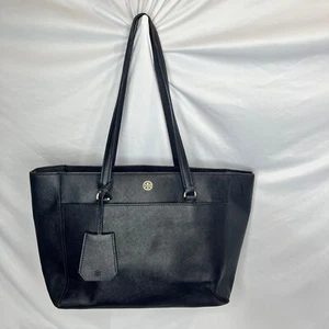 Tory Burch Tasche schwarz Saffiano Leder Schultertasche Arbeit Reise - Bild 1 von 13