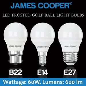 60W LED Golf Round Bulbs Warm White Day Light SES Small Screw E14 B22 E27 Bulbs - Picture 1 of 13