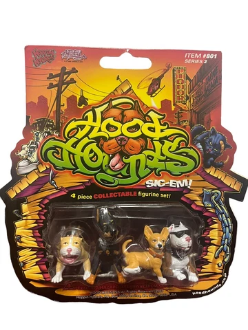 Hood Hounds Series 2 Pitbull Bulldog Chihuahua Doberman #801 New Sealed Sticker Cover