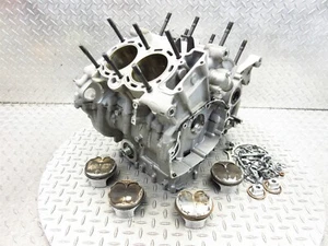 2014 Aprilia Tuono 1000 Crankcase Crank Case Engine Motor Block Pistons Lot OEM - Picture 1 of 12