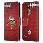 Official Nfl Minnesota Vikings Graphics Leather Book Case For Lg Phones 1