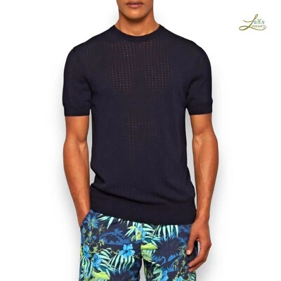 Camiseta Orlebar Marrón Gaulin Pointelle Rayas Talla XL Foto 1 de 4