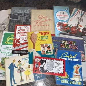Grande Lotto Vintage Pubblicità Cucina Alimentare Ricette Ephemera Libretti - Foto 1 di 6