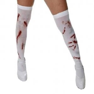 Halloween Enfermera Sangrienta Blanco Sostén Medias Espeluznantes Manchas de Sangre Elegante Vestido - Imagen 1 de 1