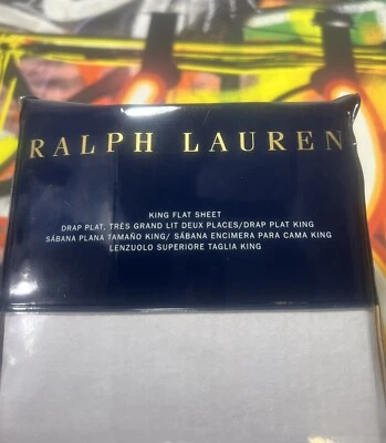 Ralph Lauren Home RL 464 Percale King плоская простыня поло темно-синий новый нераспакованный 650194412E0f - Изображение 1 из 4