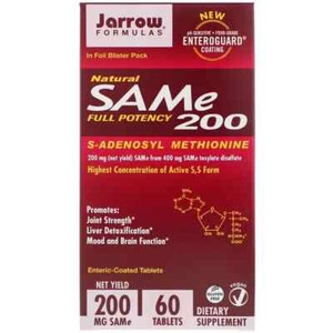 Jarrow Formulas, Natural SAM-e (S-Adenosyl-L-Methionine) 200, 200 mg, 60 Enteric - Picture 1 of 2
