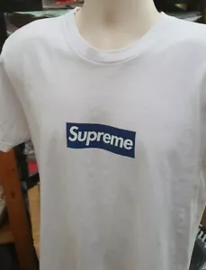 SS15 Supreme New York Yankees Kiste Logo Weiss T-Shirt Größe M T-shirt Selten - Bild 1 von 10