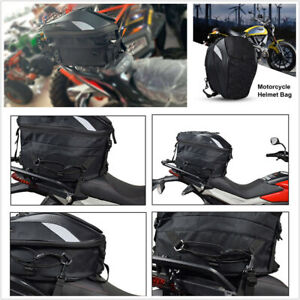 Motorcycle Bike Rear Seat Large Capacity Helmet Bag Storage Backpack Waterproof