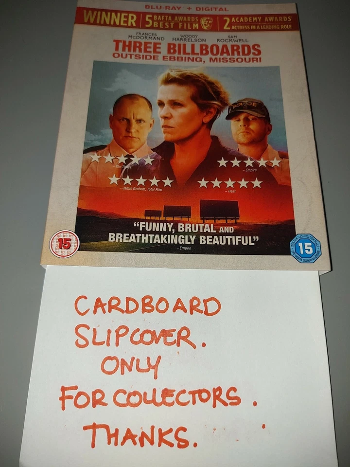 Three Billboards Outside Ebbing, Missouri Blu-ray. Cardboard Slipcover only.  - Image 1 of 1