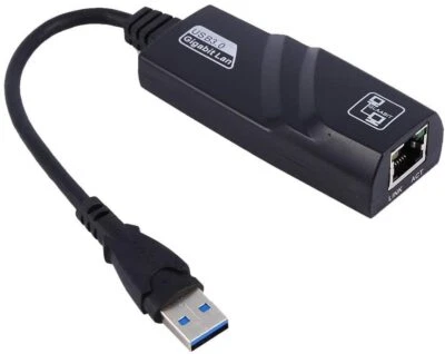 Adattatore usb 3.0 ethernet adapter RJ45 Gigabit Lan 10/100/1000Mbps USB LAN  - Immagine 1 di 2
