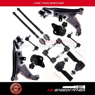 12X For 1996-2002 Toyota Corolla Front Rear Control Arm Tie Rod End Sway Bar - Image 1 of 4