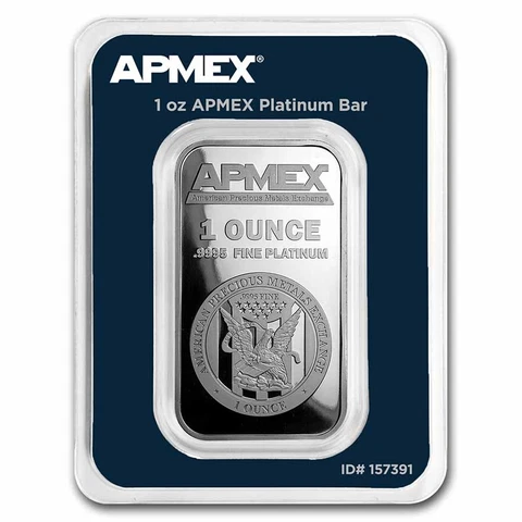 1 oz Platinum Bar - APMEX (In TEP Package) - SKU#157391 Cover