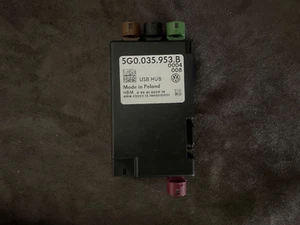 Original VW Golf VII GTI 5G 2016 USB Verteiler Hub Spannungswandler Steuergerät - Bild 1 von 4