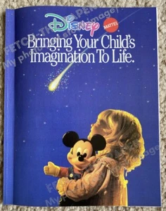 Catálogo de juguetes Disney Mattel 1989 pequeño revista folleto insertado - Imagen 1 de 7