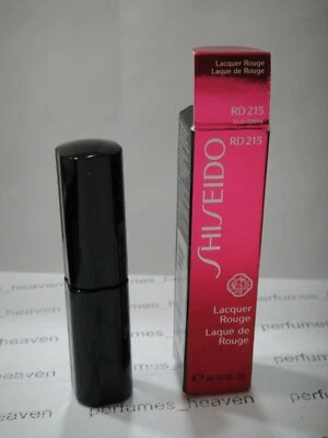 Color de labios Shiseido Lacquer Rouge # RD215 / RD 215 tamaño 6 ml / 0,2 oz con caja  Foto 1 de 2