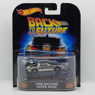 HOT WHEELS 2016 RETRO ENTERTAINMENT BACK TO THE FUTURE TIME MACHINE HOVER MODE - Image 1 of 4