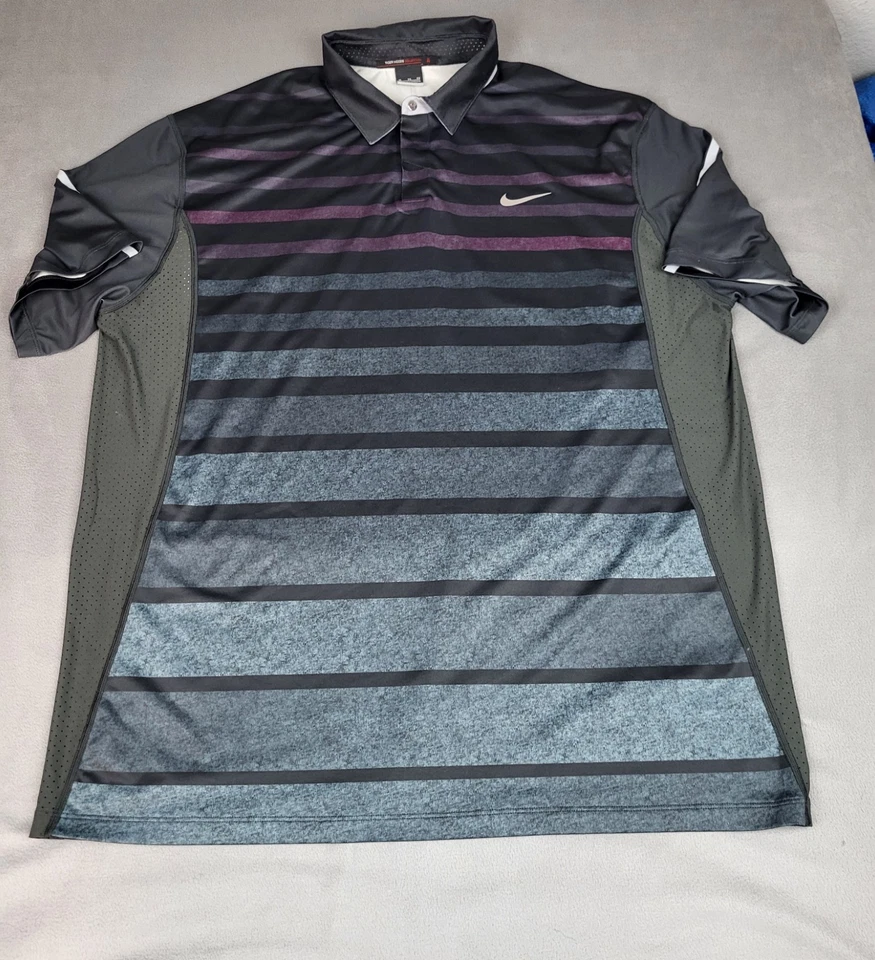 Carro de golf Tiger Woods Collection Polo Hombre XL Gris Malla Ligera Elastizada Foto 1 de 4