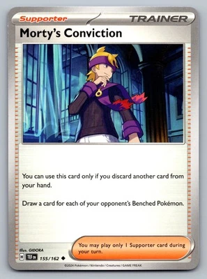 Pokemon TCG SV05: Temporal Forces Morty's Conviction 155/162 - Image 1 of 2