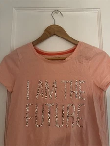 Gap Kids Pink Sparkle "I Am the Future" XXL T-Shirt - Picture 1 of 6