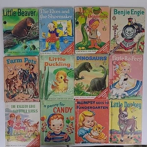 Konvolut 12 Vintage Rand McNally Junior Elfenbuch Kinder Hardcover 60er Jahre - Bild 1 von 6