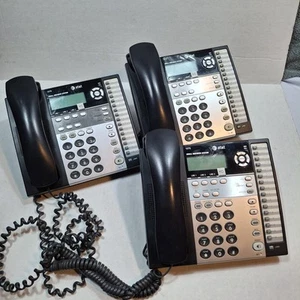 3 AT&T 1070 4-Line Phones Small Business System UNTESTED NO AC ADAPTERS - Zdjęcie 1 z 6